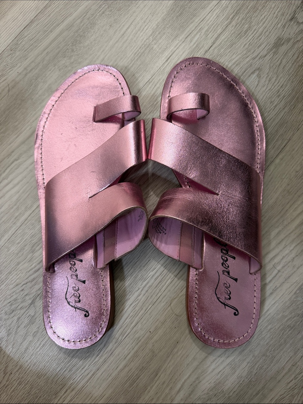 Free People Pink Sandals